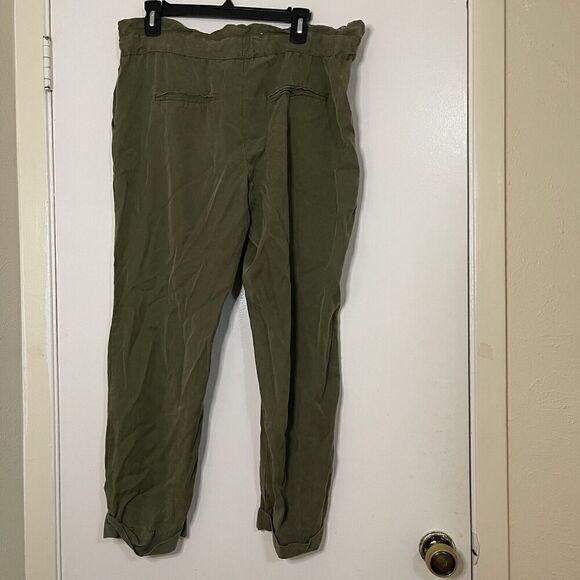 Mango MNG casual green drawstring jogger pants size US Small - Picture 4 of 6